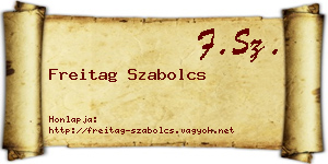 Freitag Szabolcs névjegykártya